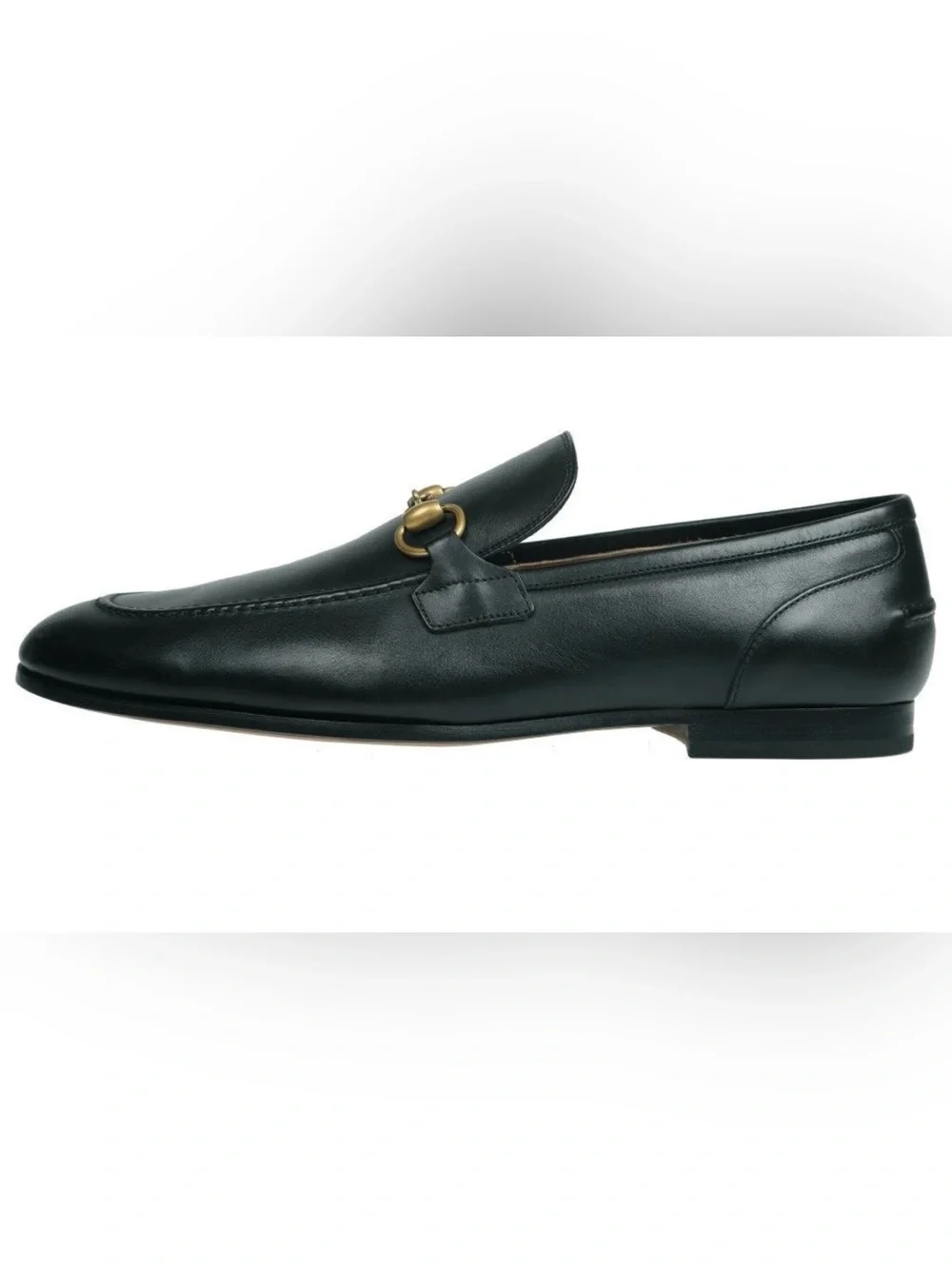 NEW GUCCI MEN'S BLACK LEATHER HORSEBIT 